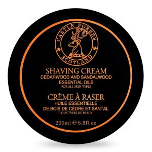 CASTLE FORBES shaving cream cedarwood sandalwood 200ml