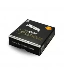 DERBY Black Premium Half Blades, 100pcs