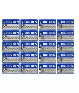 BIG BEN Super Stainless DE Blades, tuck of 5 blades