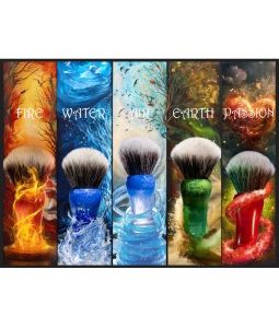 OMEGA Synthetic Fibre Shaving Brush Elite Water