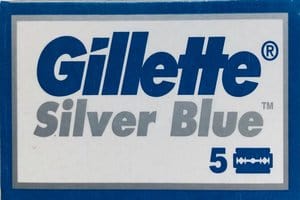GILLETTE SILVER BLUE DE Blades, tuck of 5 blades
