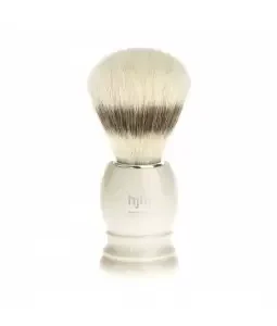 NOM Shaving Brush HJM Pure Bristle Handle Plastic Ivory